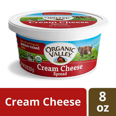 Organic Valley, Organic Cream Cheese Spread, 8 Ounces