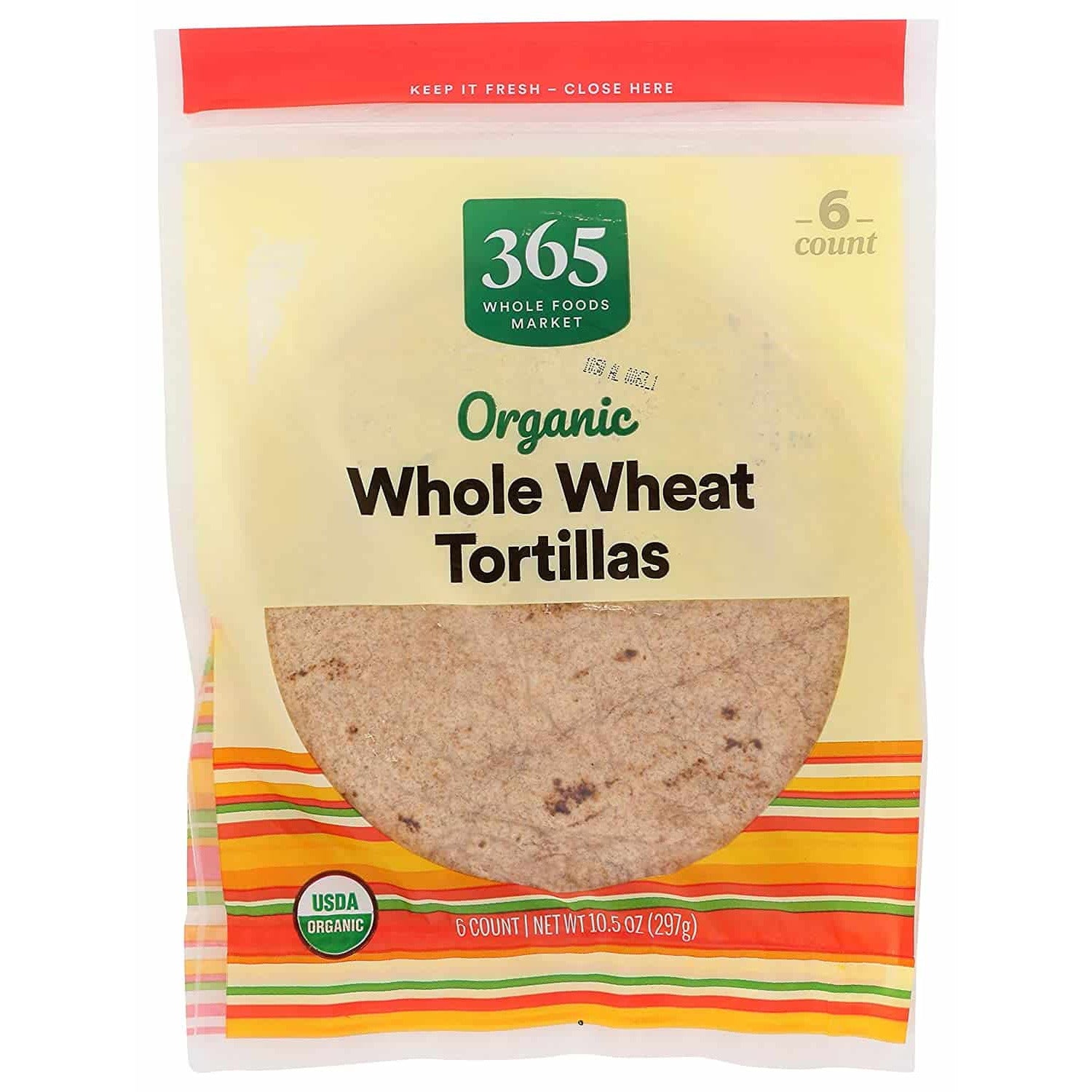 Organic Whole Wheat Tortillas, 10.5 oz