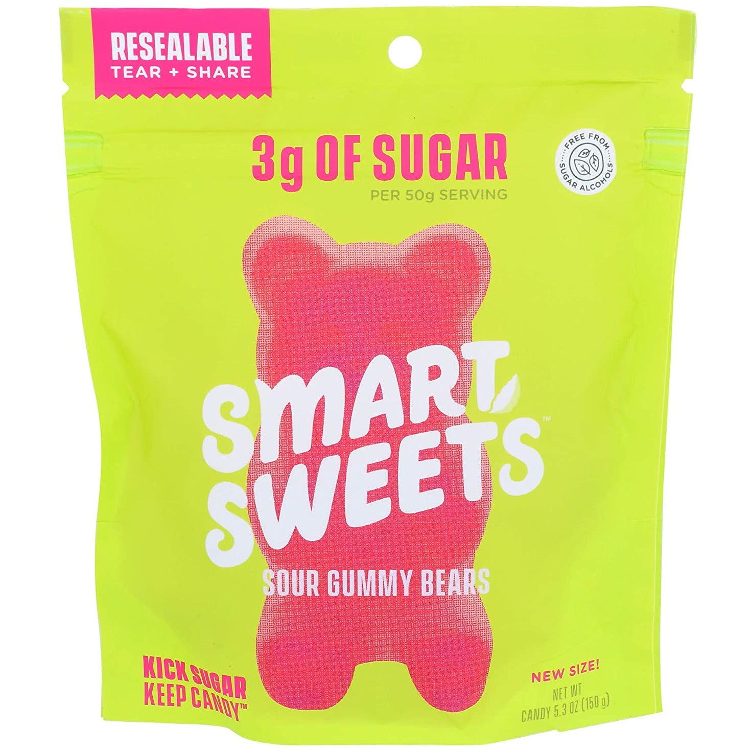 SmartSweets, Candy Sour Gummy Bears, 5.3 Ounce