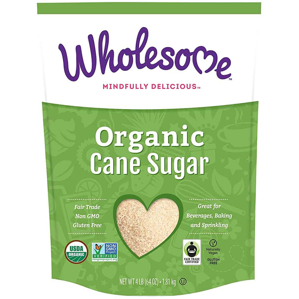 Wholesome Sweeteners Organic Sugar, 64 oz.