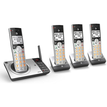 AT&amp;T DECT 6.0 Expandable Cordless Phone Silver/Black, 4 Handsets