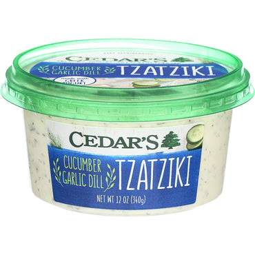 Cedars Mediterranean Food, Tzatziki Cucumber Garlic, 12 Ounce