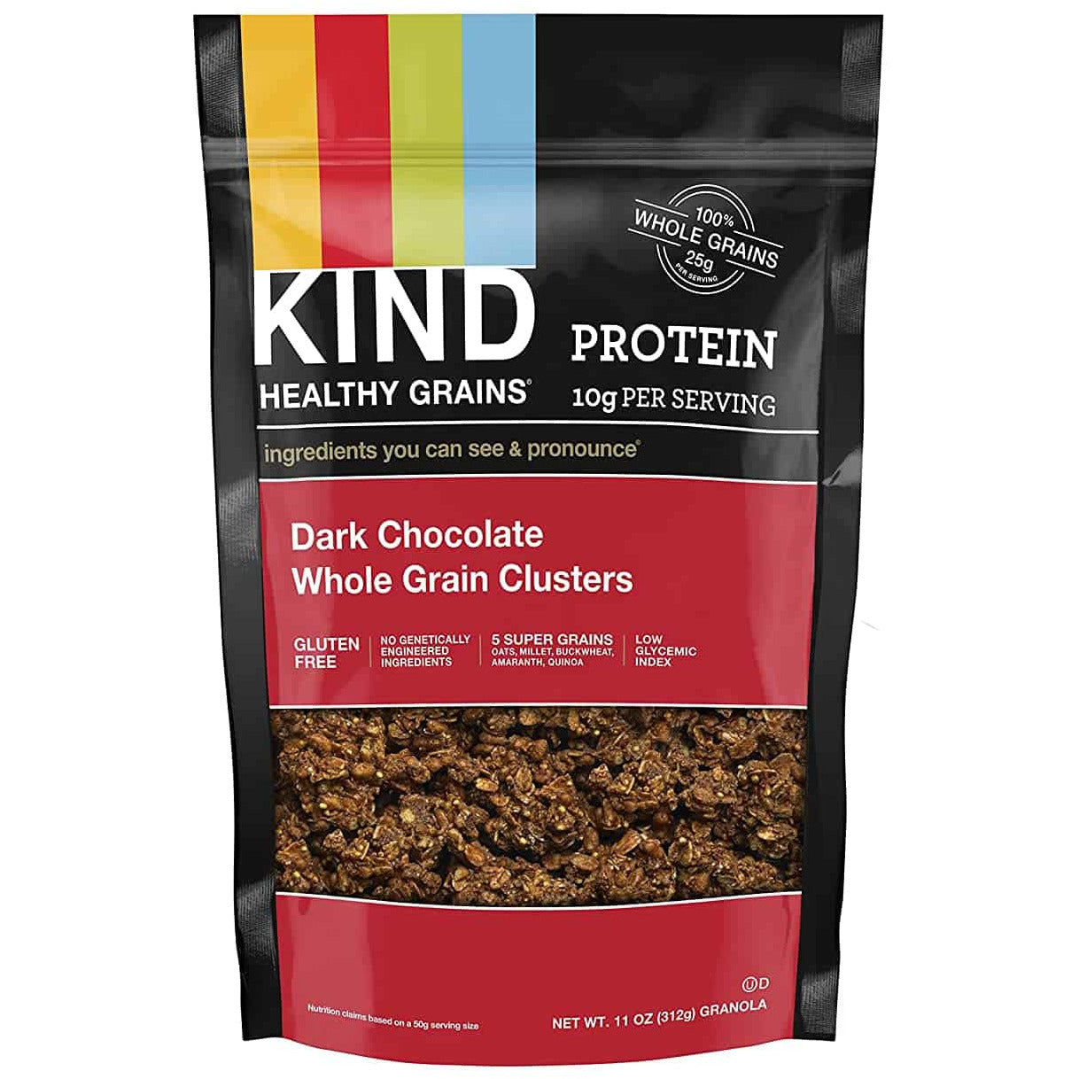 KIND Healthy Grains Clusters Dark Chocolate Granola Non GMO 11 Oz