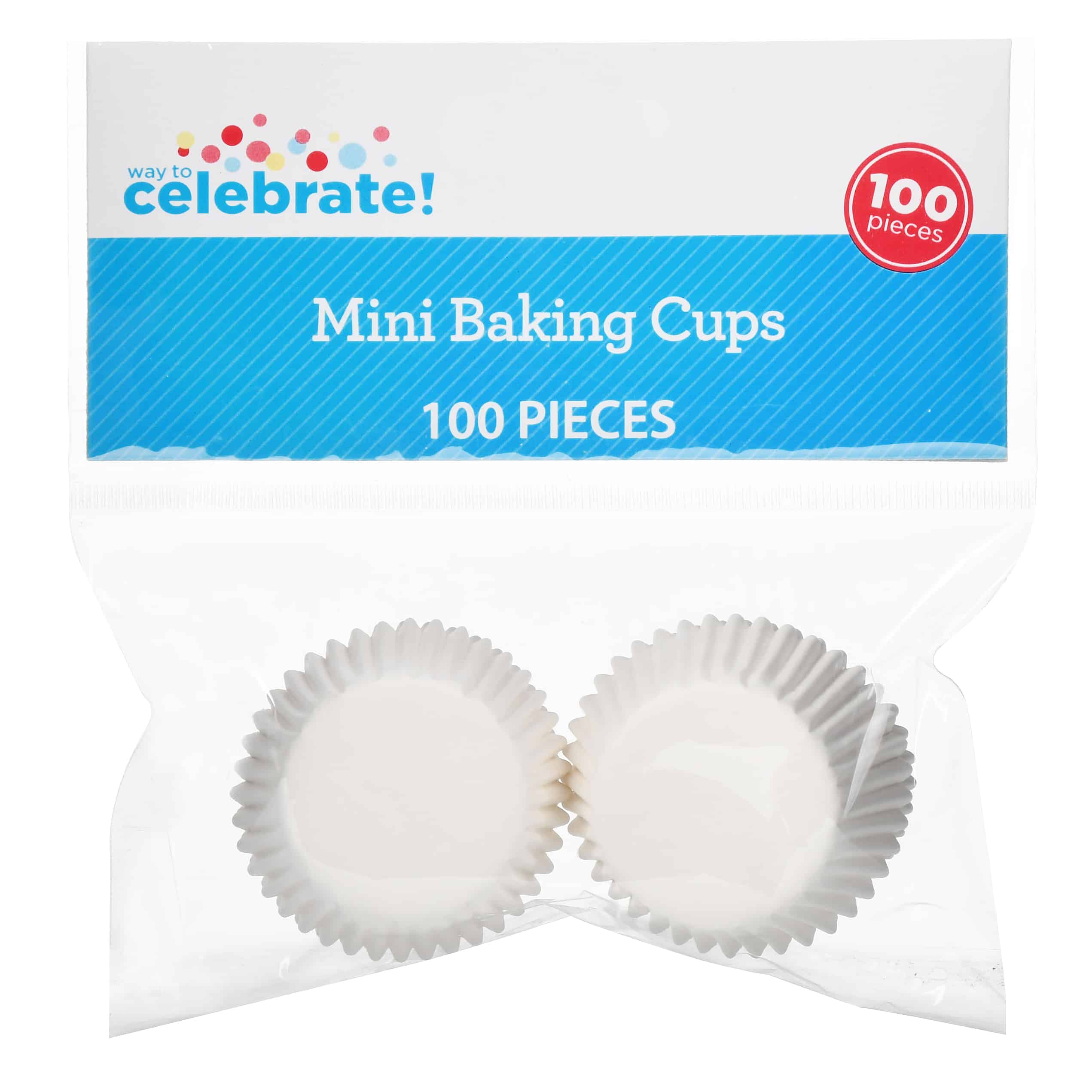 Way to Celebrate Mini Baking Cups, 100 Count