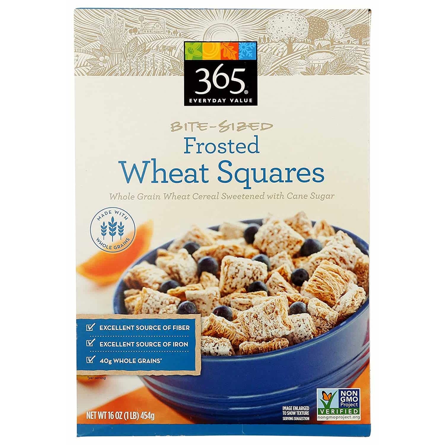 Frosted Wheat Squares, Bite Sized, 16 oz