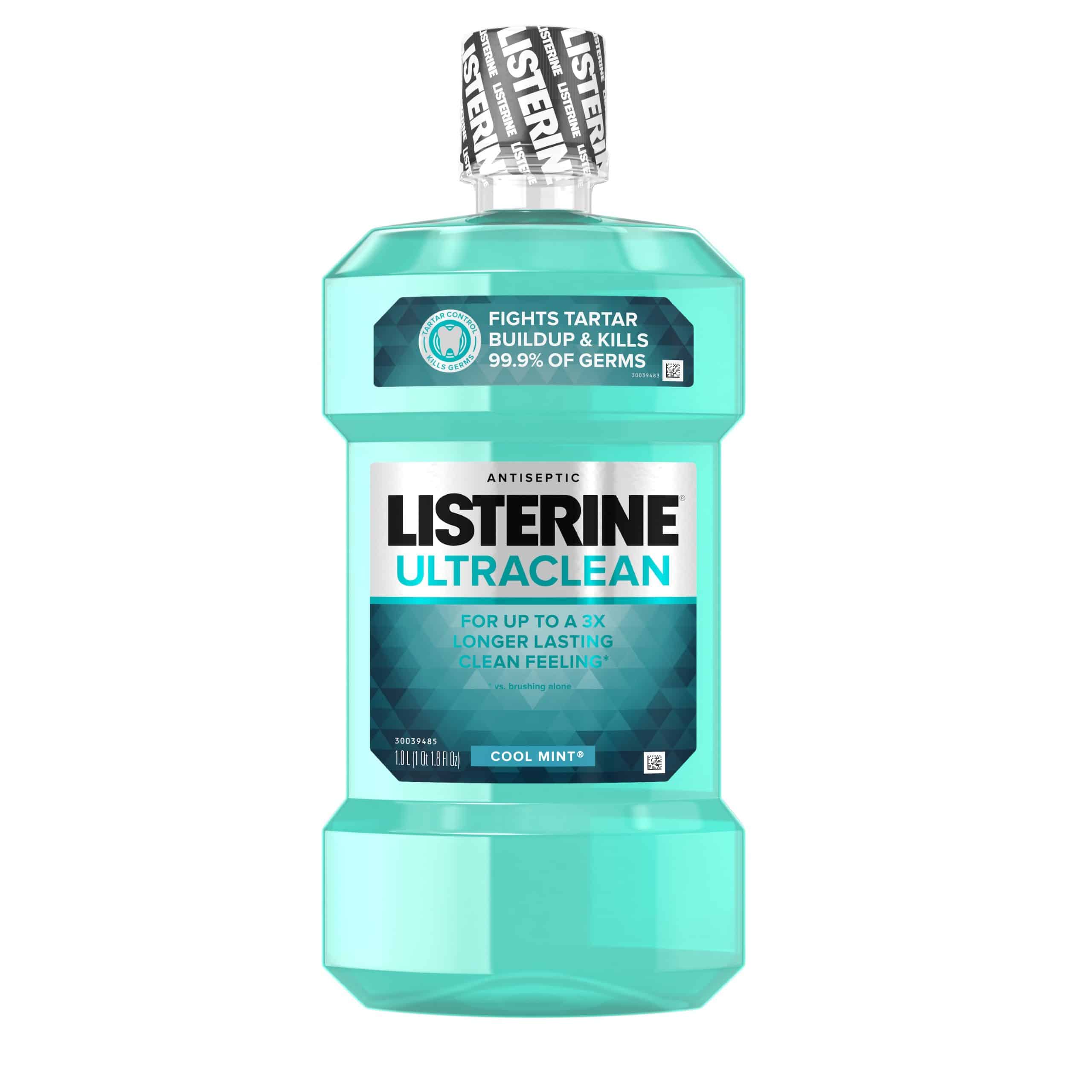 Listerine Ultraclean Oral Care Antiseptic Mouthwash Cool Mint, 1L