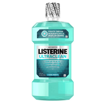 Listerine Ultraclean Oral Care Antiseptic Mouthwash Cool Mint, 1L