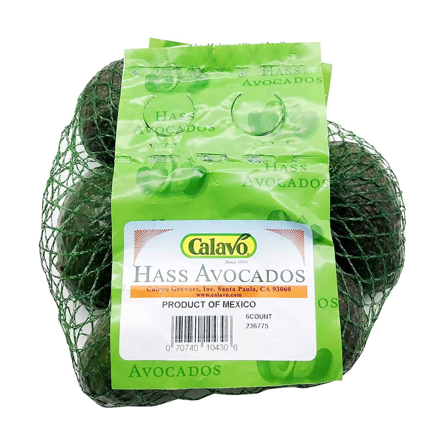 Avocado Hass Bag Conventional, 6 Count