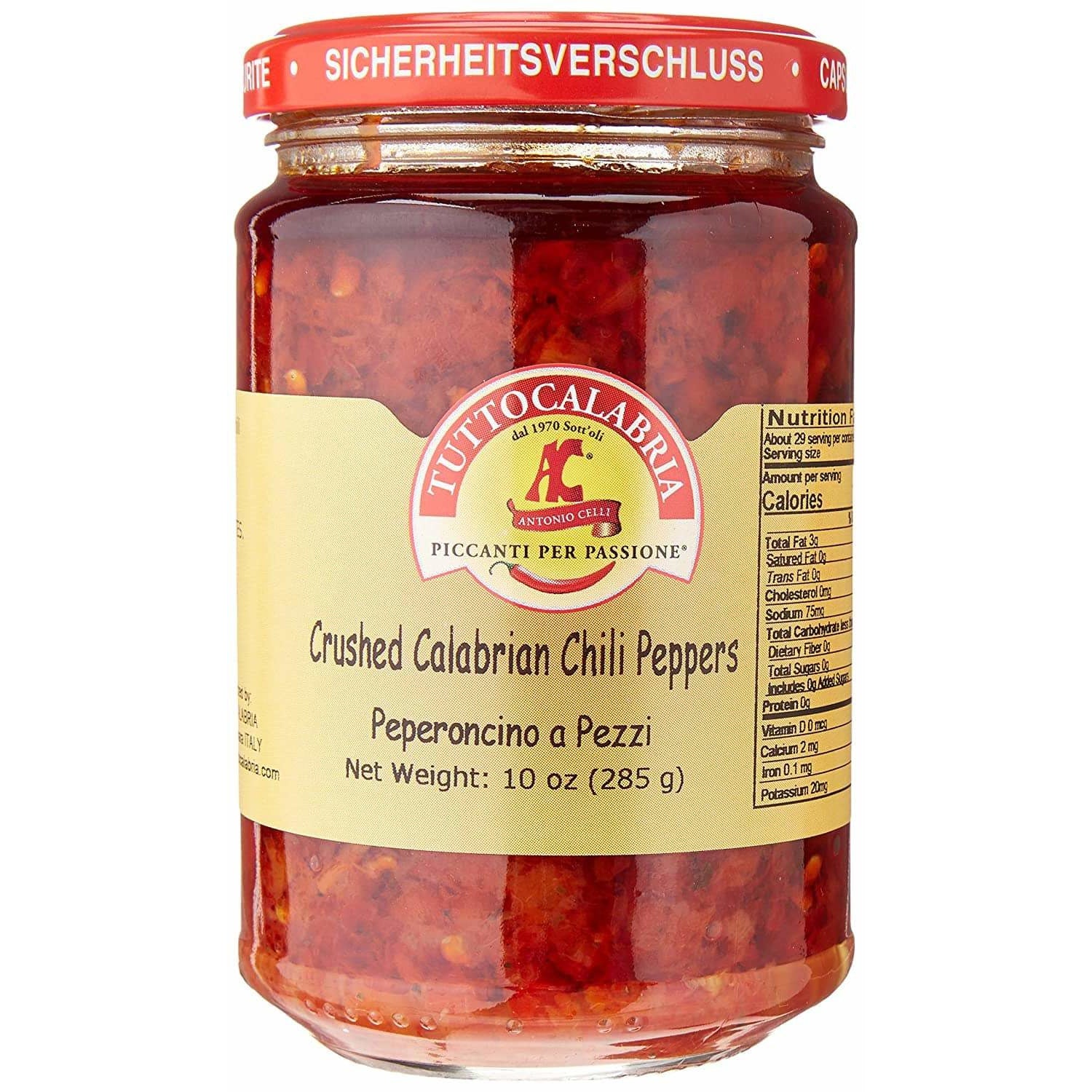 Crushed Calabrian Chili Pepper Paste / Spread 10 OZ