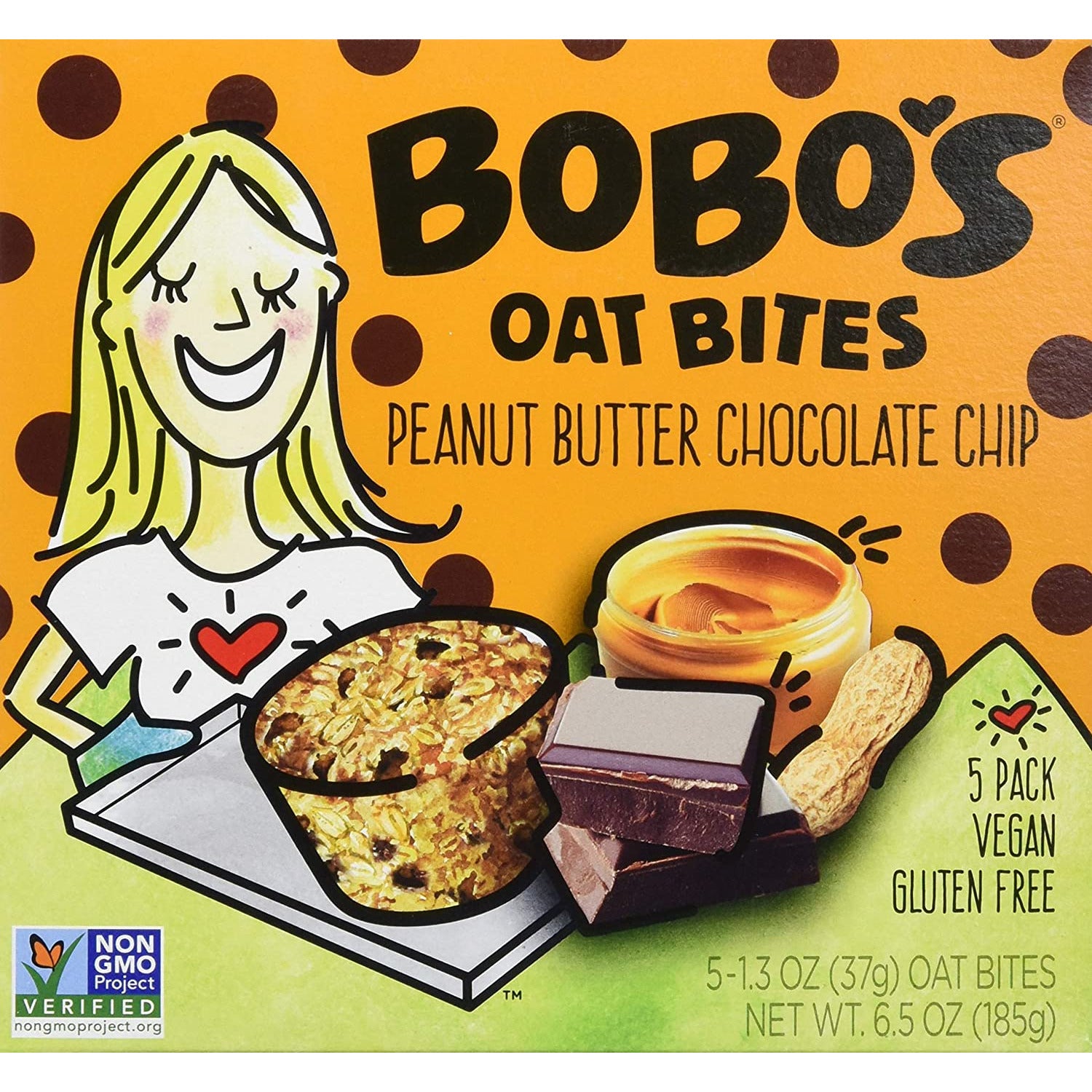BOBOS OAT BARS Peanut Butter Chocolate Chip Oat Bites, 1.3 OZ