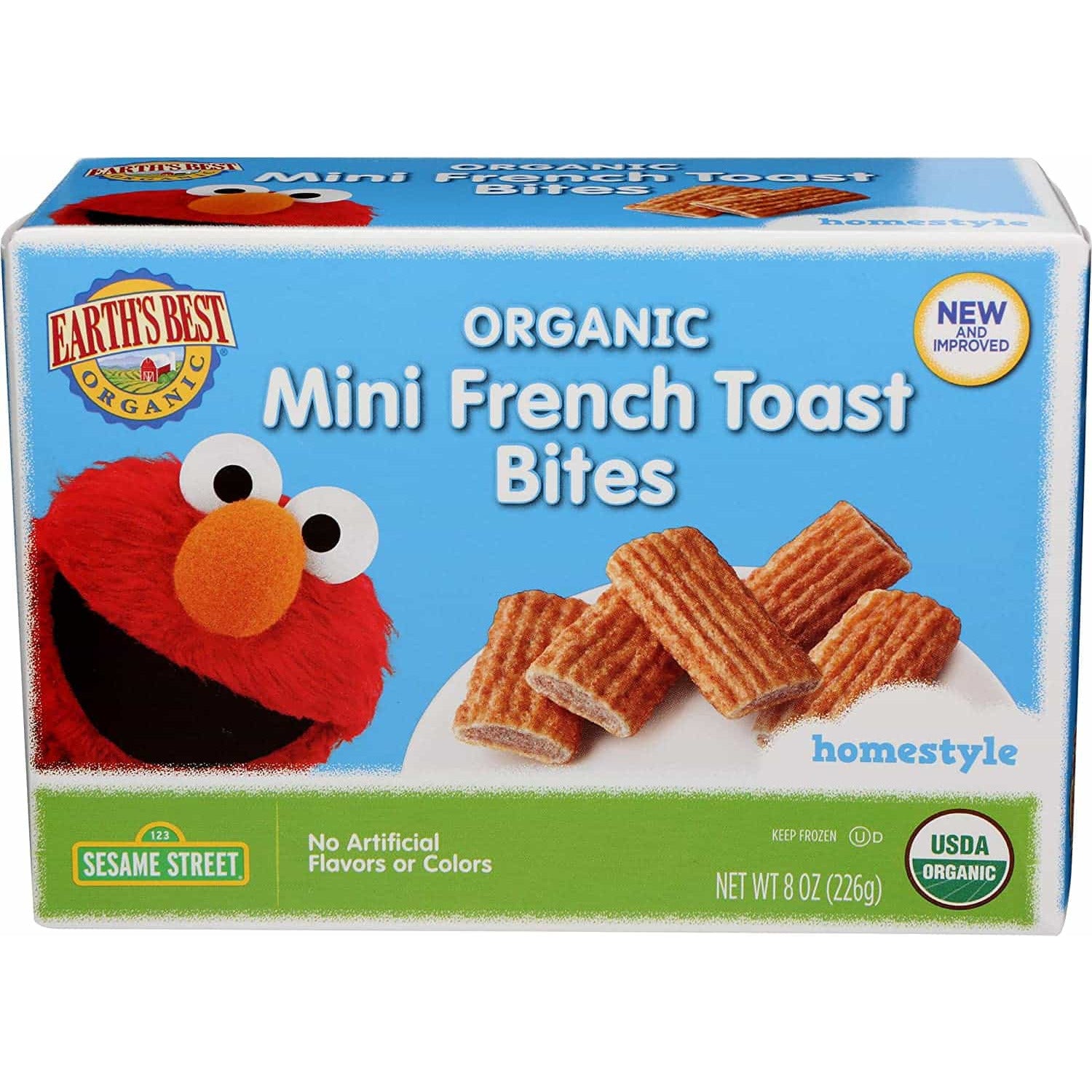 Earths Best, French Toast Bites Mini Organic, 8 Ounce