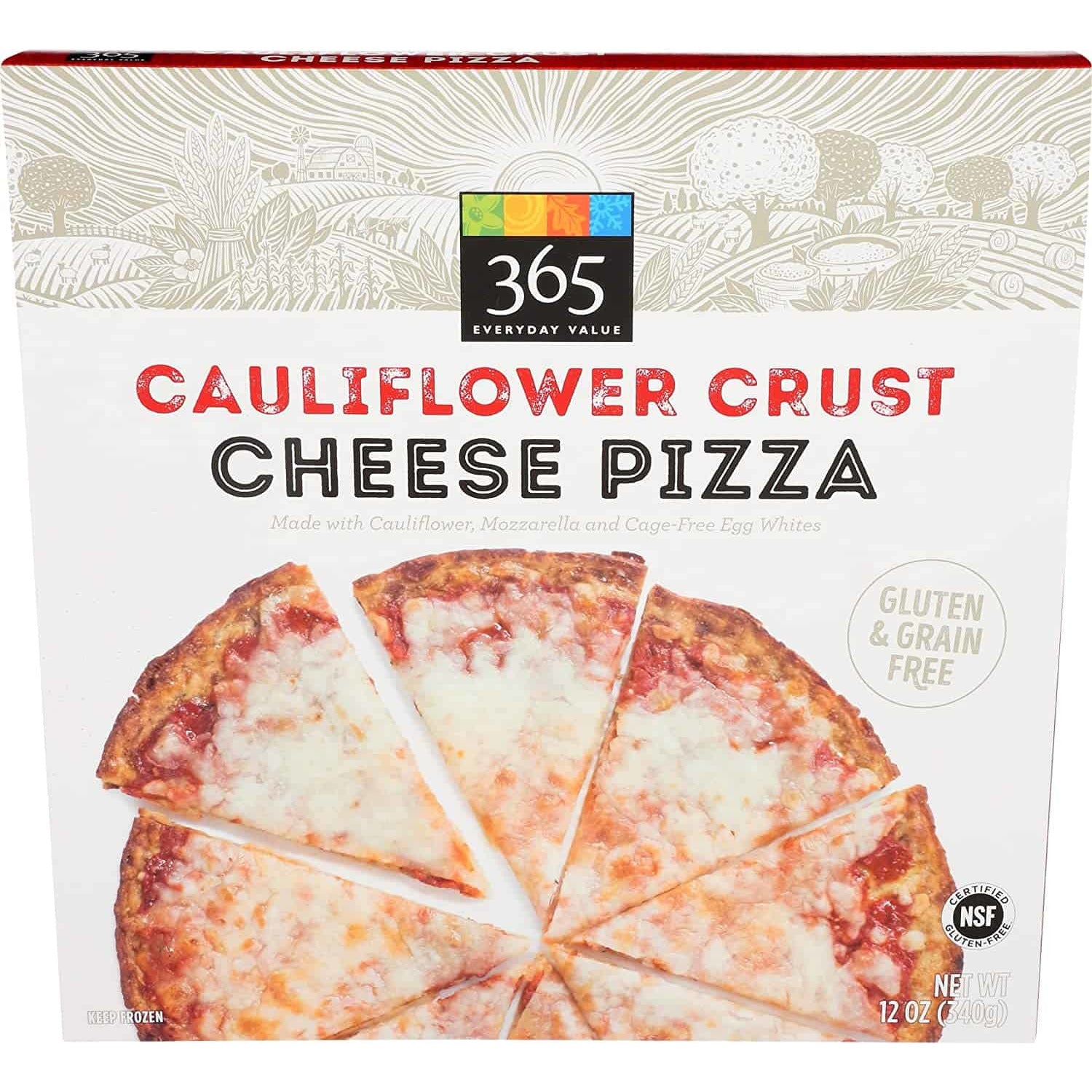 Oasis Fresh Cauliflower Crust Cheese Pizza, 12oz (Frozen)