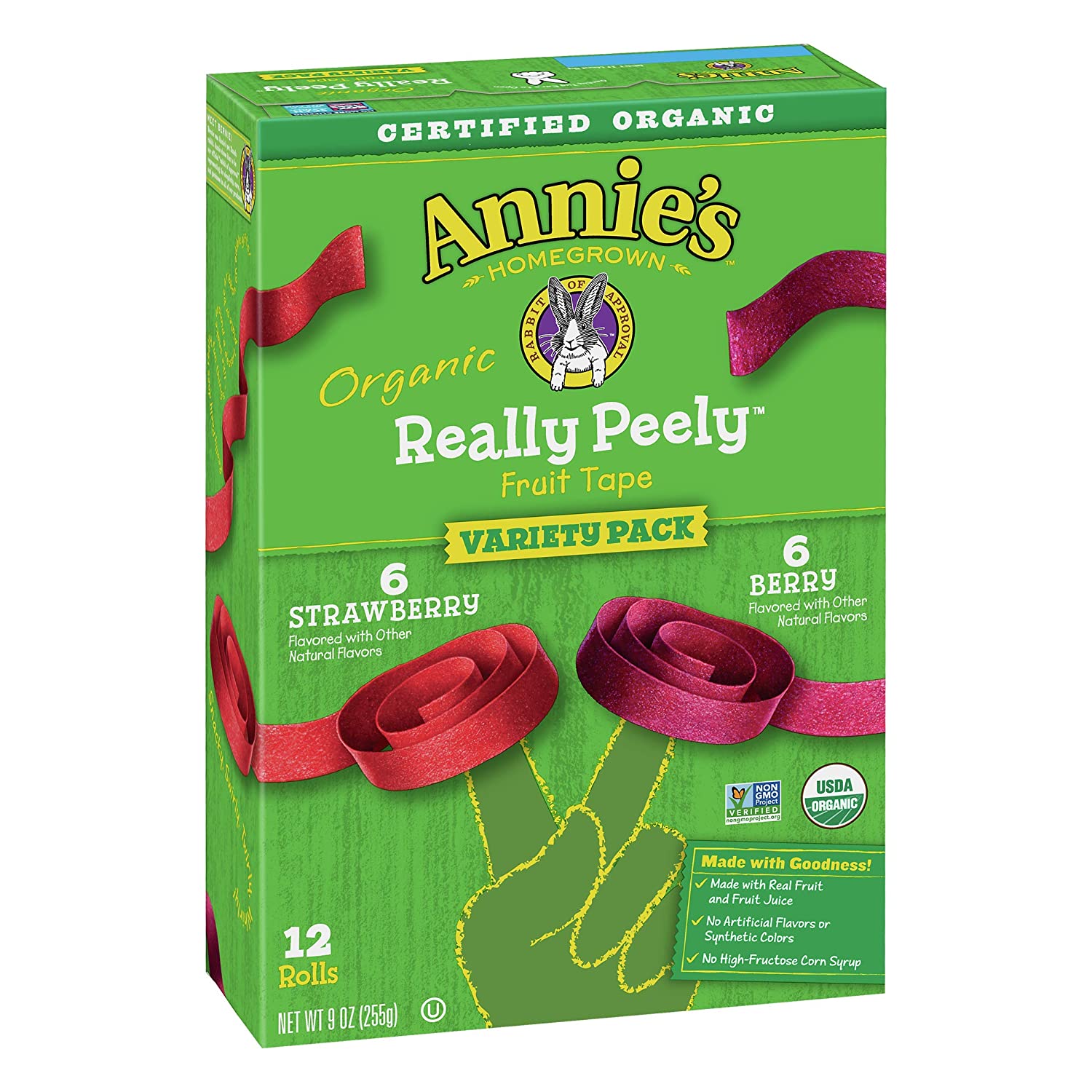 Annie's Strawberry/Berry Organic Fruit Tape Variety Pack, 12ct