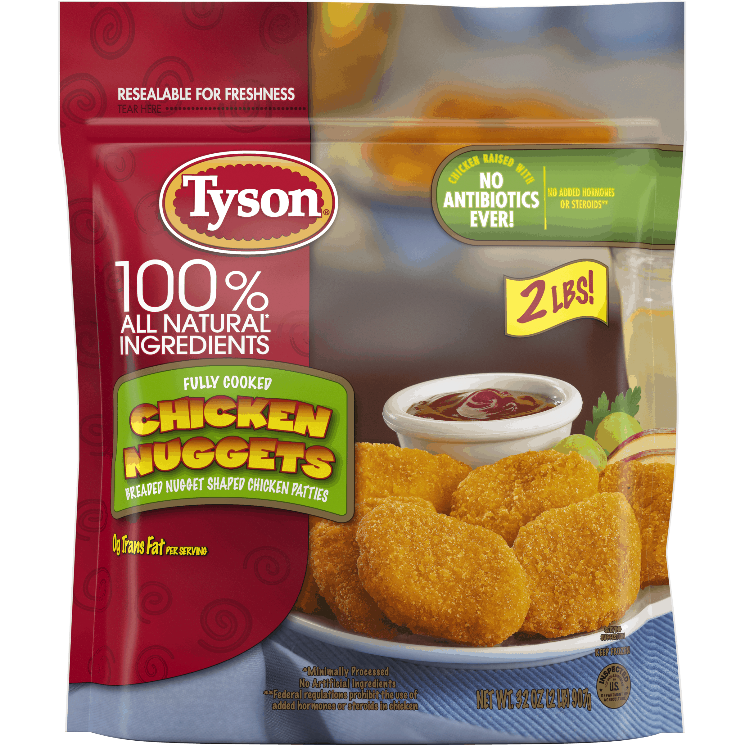 Tyson® Fully Cooked Chicken Nuggets, 32 oz. (Frozen)