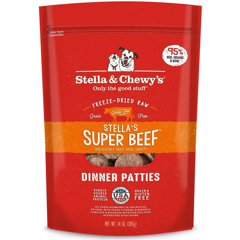 Stella & Chewys Super Beef Dinner Dried Raw Dog Food 25oz