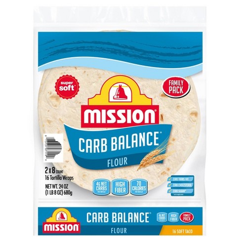 Mission Carb Balance Taco Size Soft flour Tortillas - 12oz/8ct
