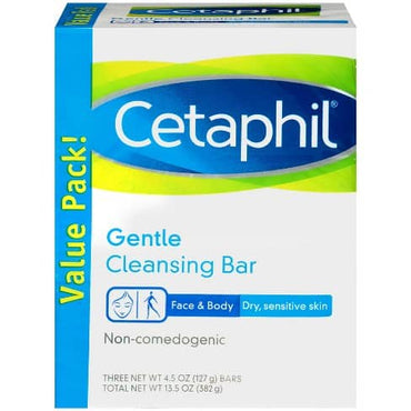 Cetaphil Gentle Cleansing Bars 3pk - 13.5oz