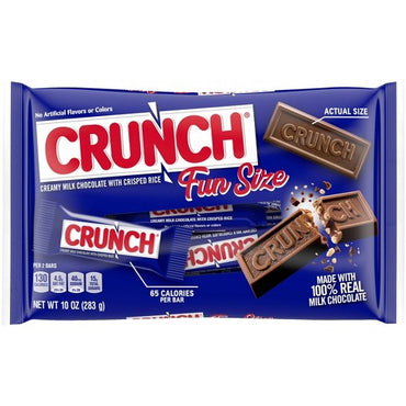 Crunch Fun Size Chocolate Bar 10oz Bag