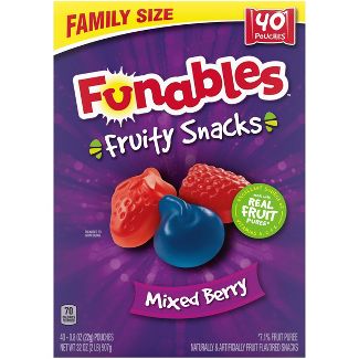 Funables Mixed Berry Fruit Snacks - 32oz/40ct