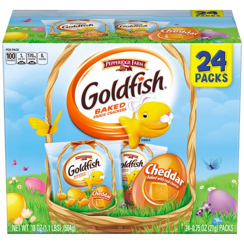 Goldfish Cheddar Multipack Baked Snack Crackers - 24ct