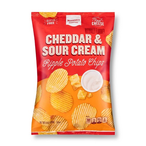 Oasis Fresh Cheddar & Sour Cream Chips - Rippled