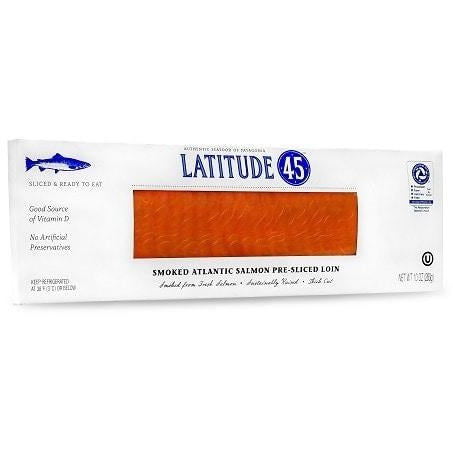 Latitude 45 Cold Smoked Atlantic Salmon Loin, 10 oz.