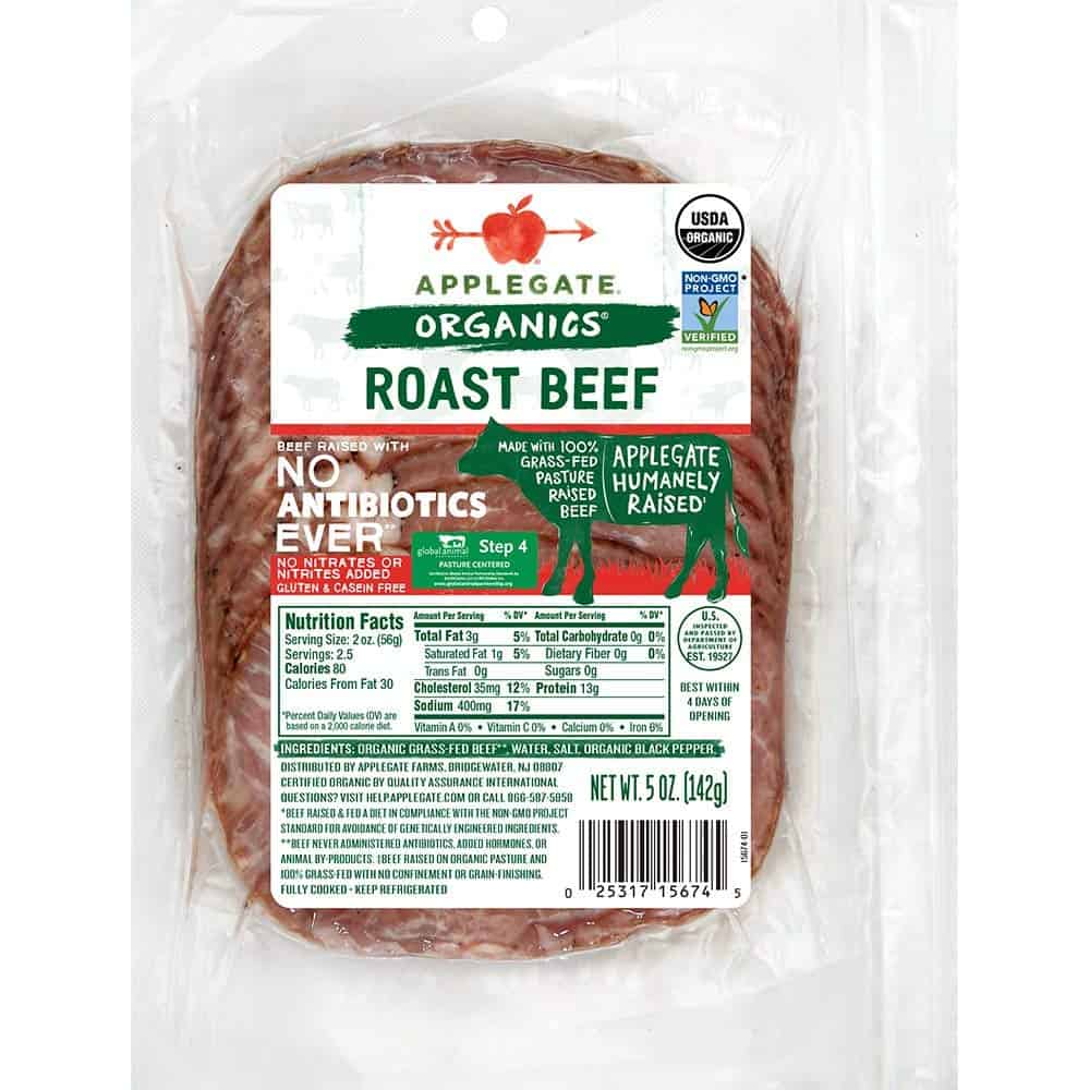 Applegate Organic Roast Beef 5 OZ
