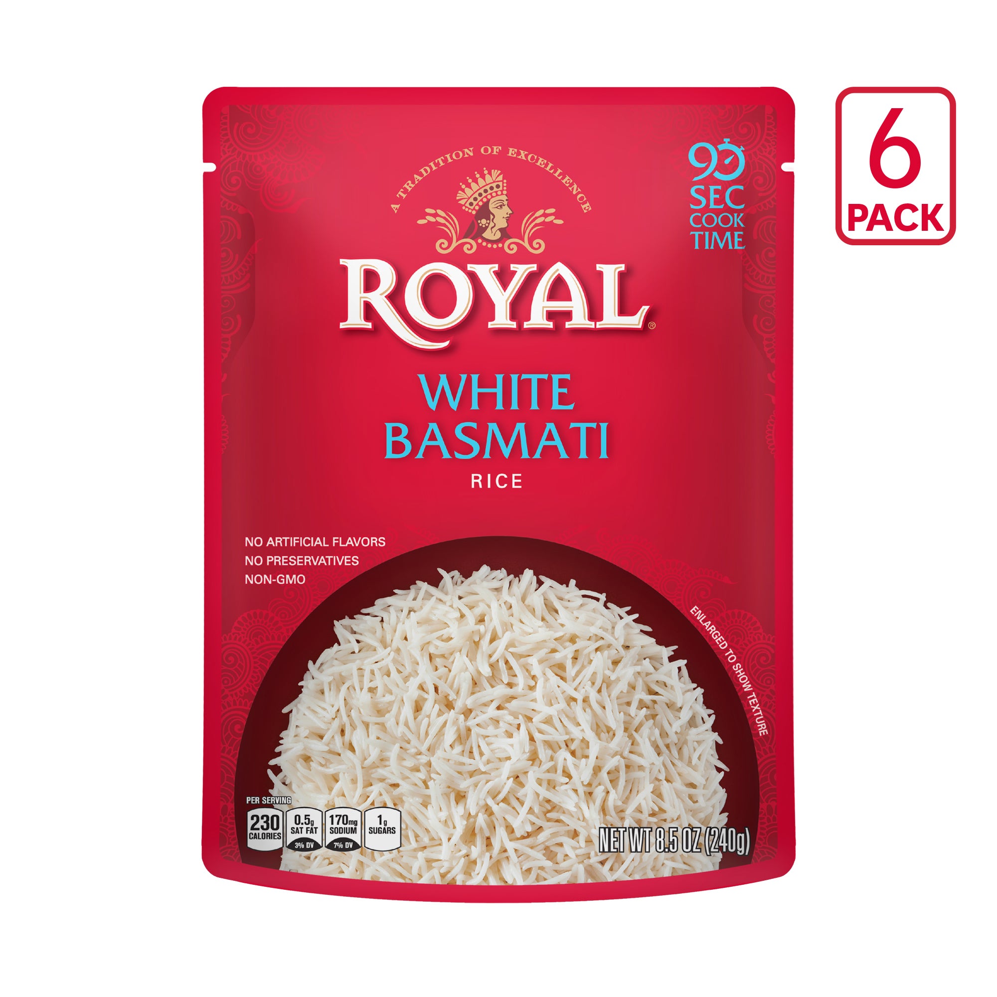 RTH Royal White Basmati 6-pack Ecomm
