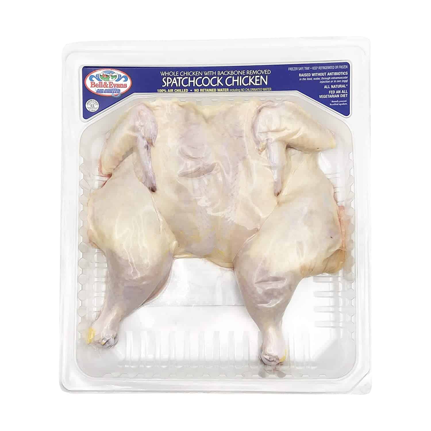 Oasis Fresh Bell and Evans Whole Chicken Spatchcock Per 3.5LB