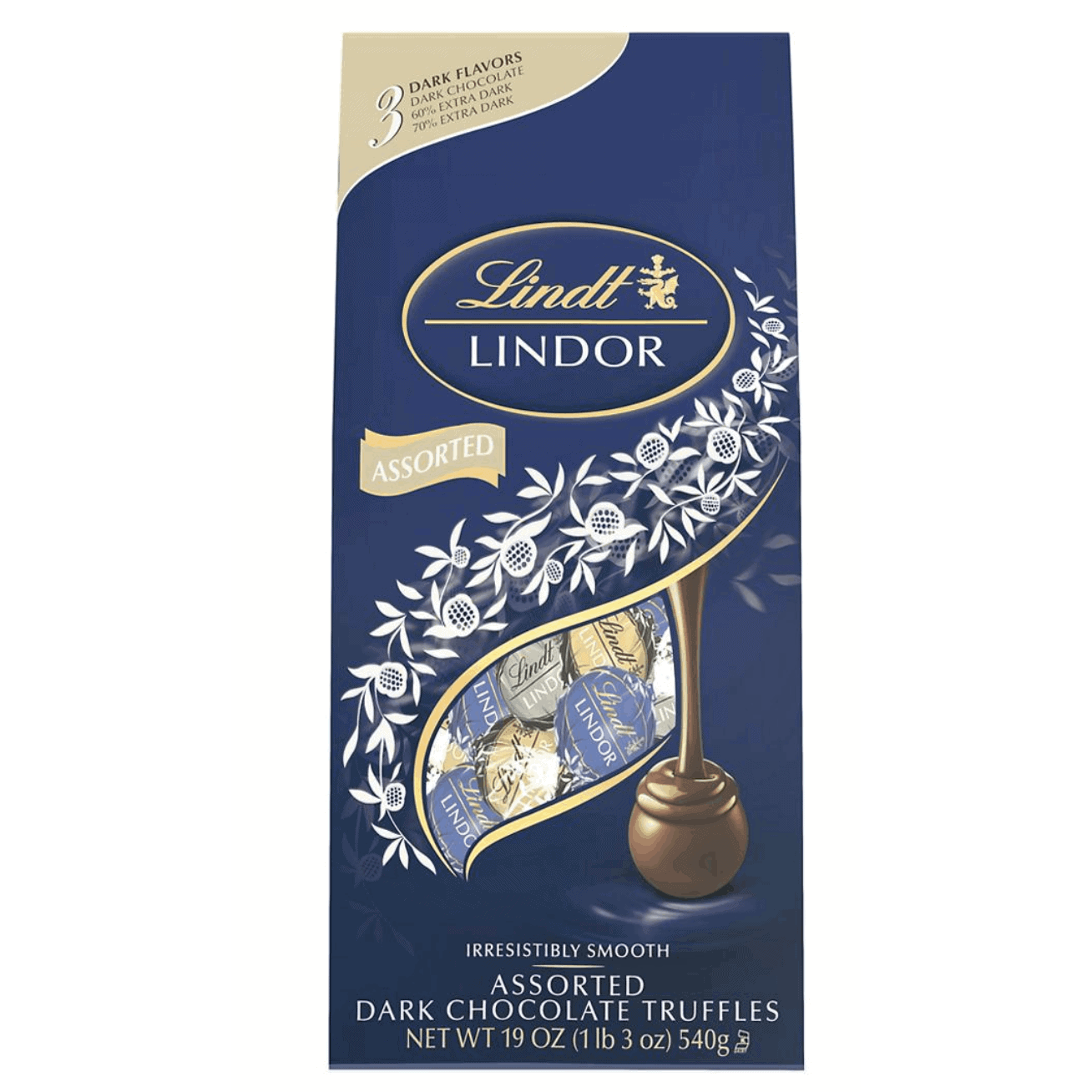 Lindt Lindor Assorted Dark Chocolate Truffles, 19 oz.