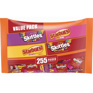 Starburst and Skittles Fun Size Variety Mix, 255 ct.