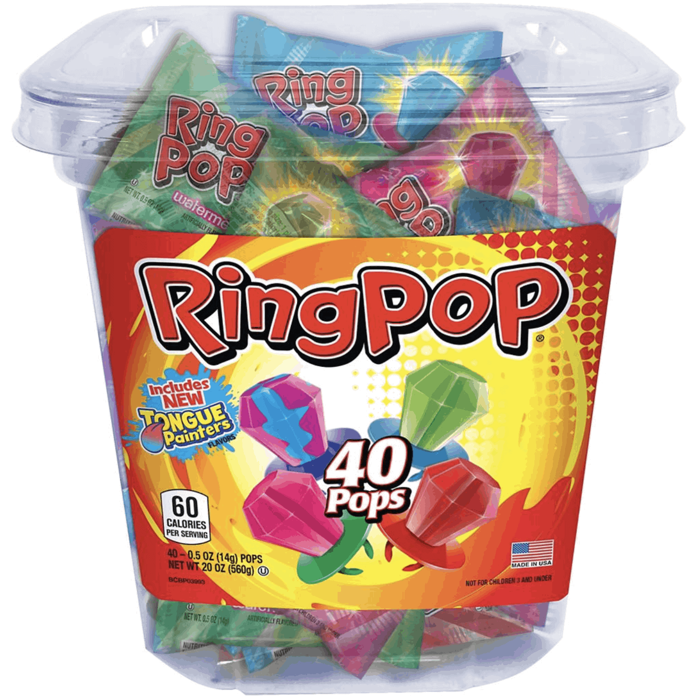 Ring Pops Variety Box, 40 ct.