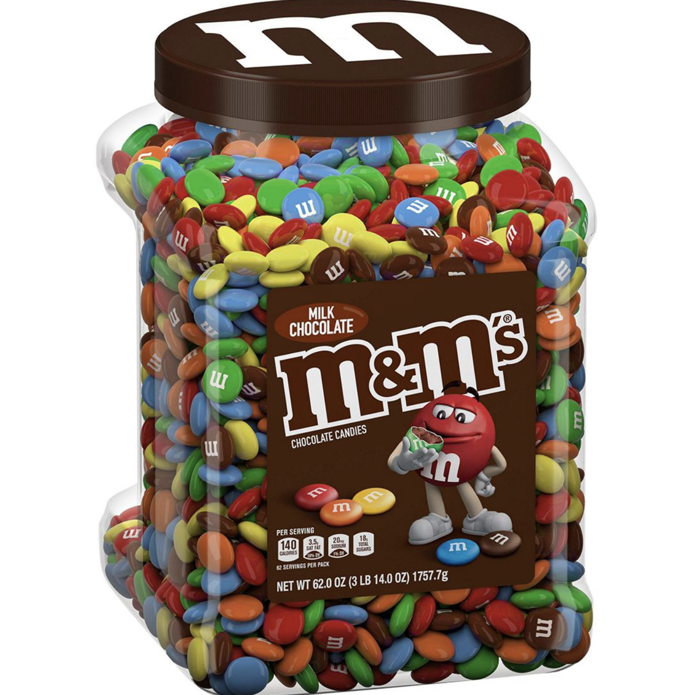 M&amp;M's Pantry Size Milk Chocolate Candy, 62 oz.