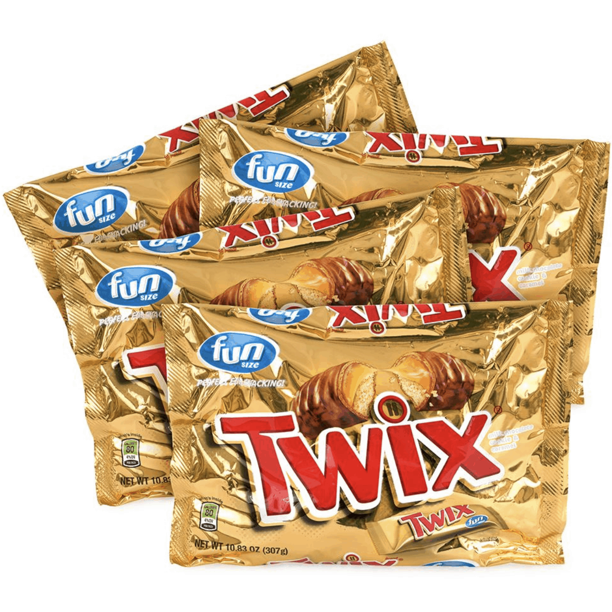 Twix Caramel Fun-Sized Cookie Bars Bag, 4 pk./10.83 oz.