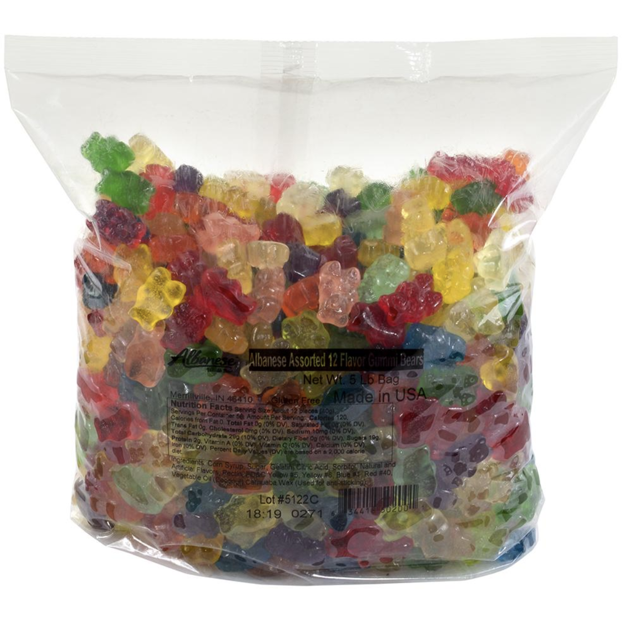 Albanese Confectionery Assorted Gourmet Gummy Bears, 5 lbs.
