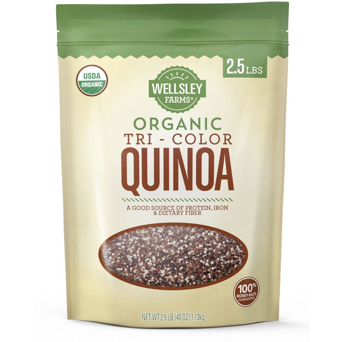 Wellsley Farms Organic Tri-Color Quinoa, 2.5 lbs.