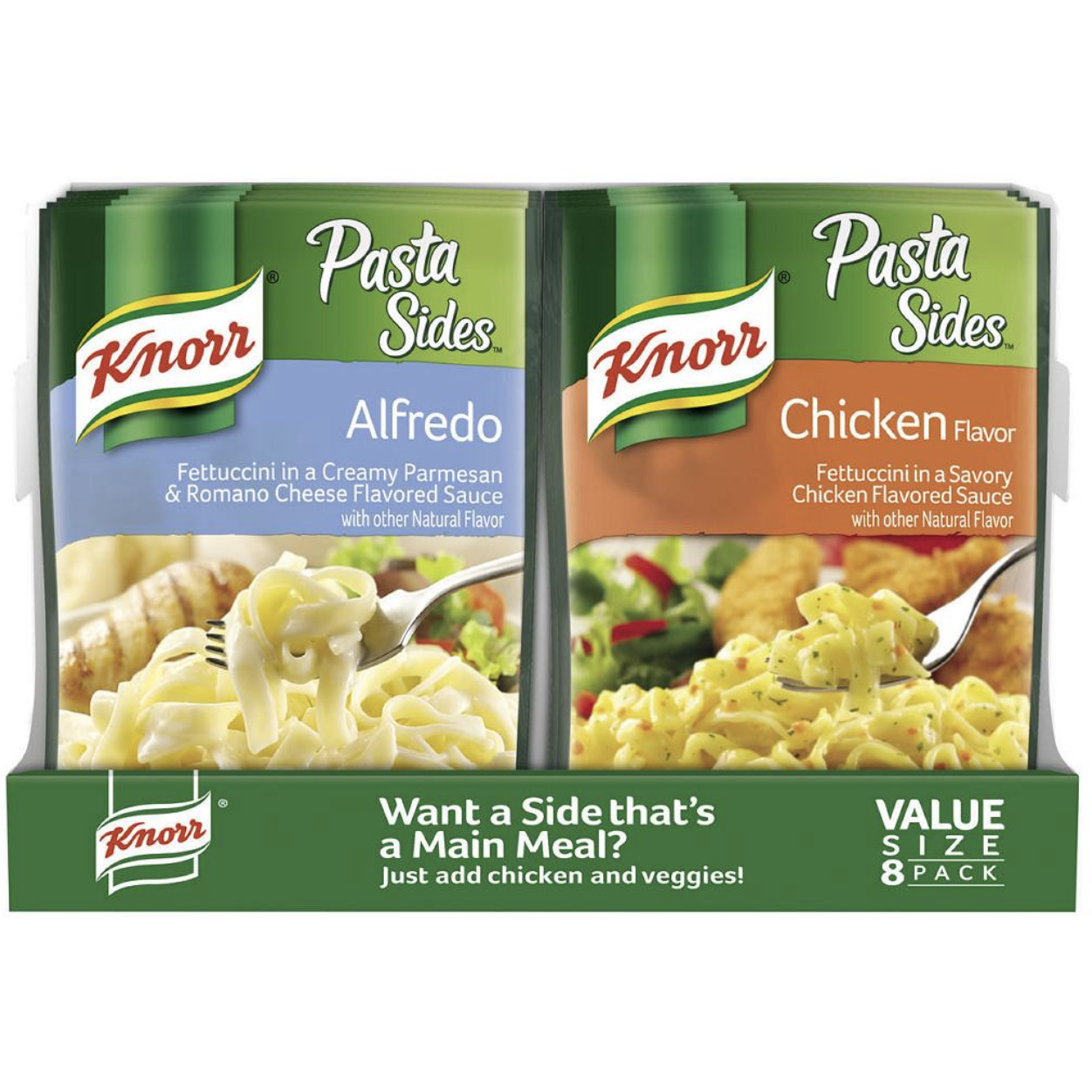 Knorr Alfredo and Chicken Pasta Sides, 8 ct./4.4 oz.