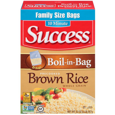 Success Rice Boil-in-Bag Whole Grain Brown Rice, 32 oz.