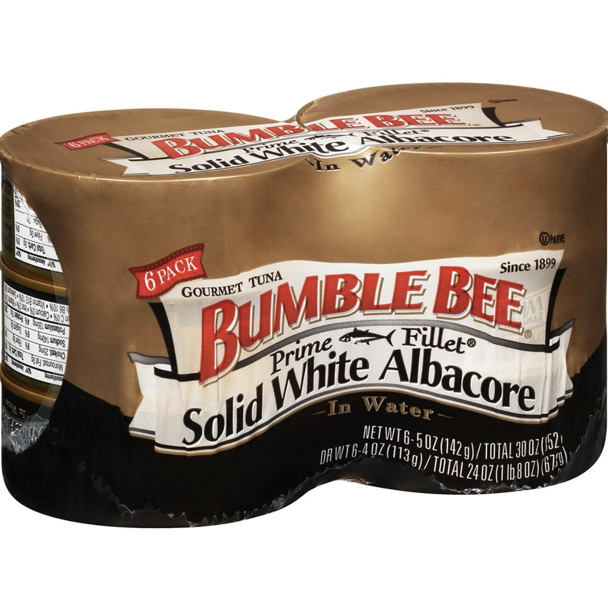 Bumble Bee Prime Fillet Solid White Albacore Tuna in Water, 6 pk