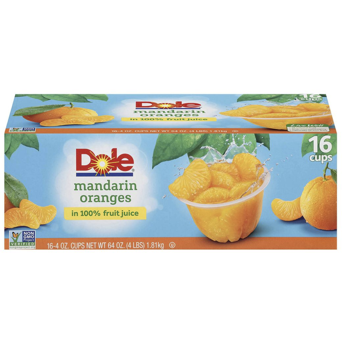 Dole Mandarin Oranges, 16 pk./4 oz.