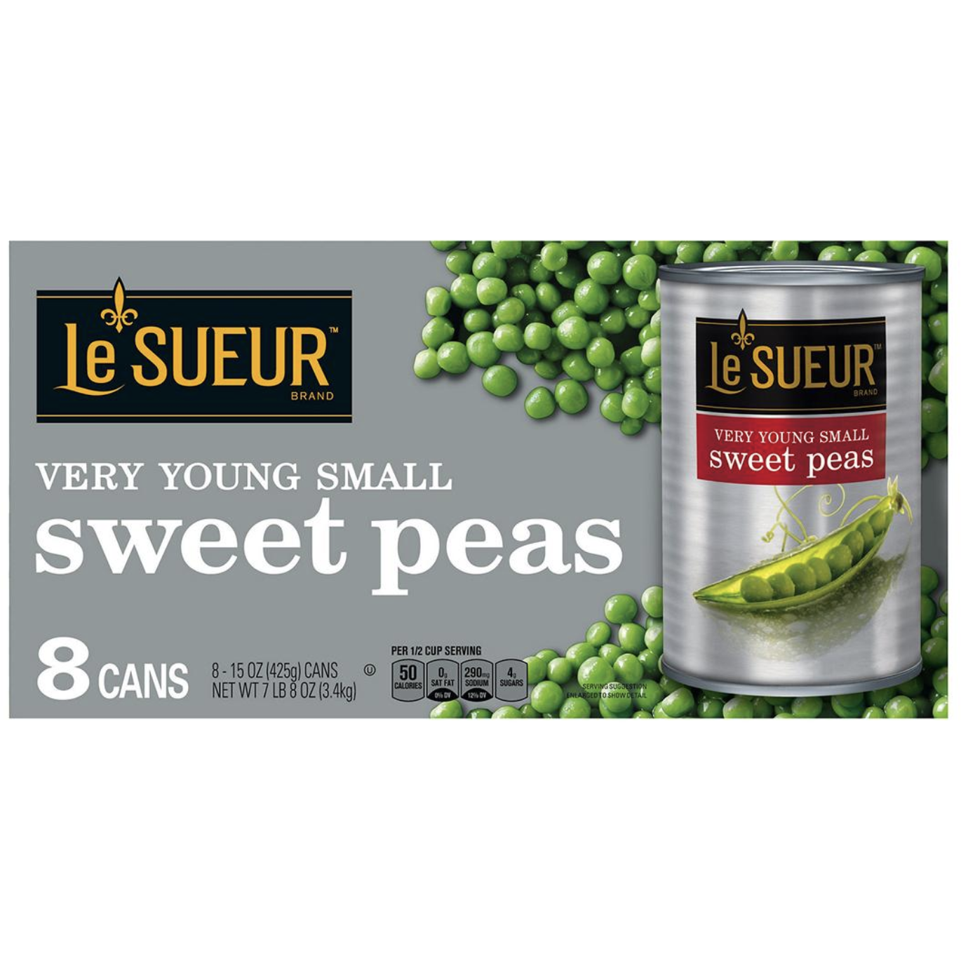 Le Sueur Very Young Small Sweet Peas, 8 pk./15 oz.