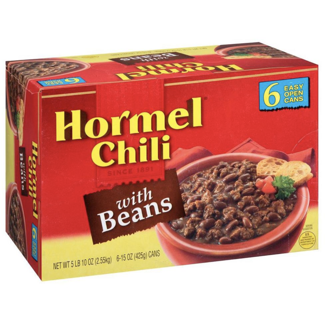 Hormel Chili with Beans, 6 pk./15 oz.