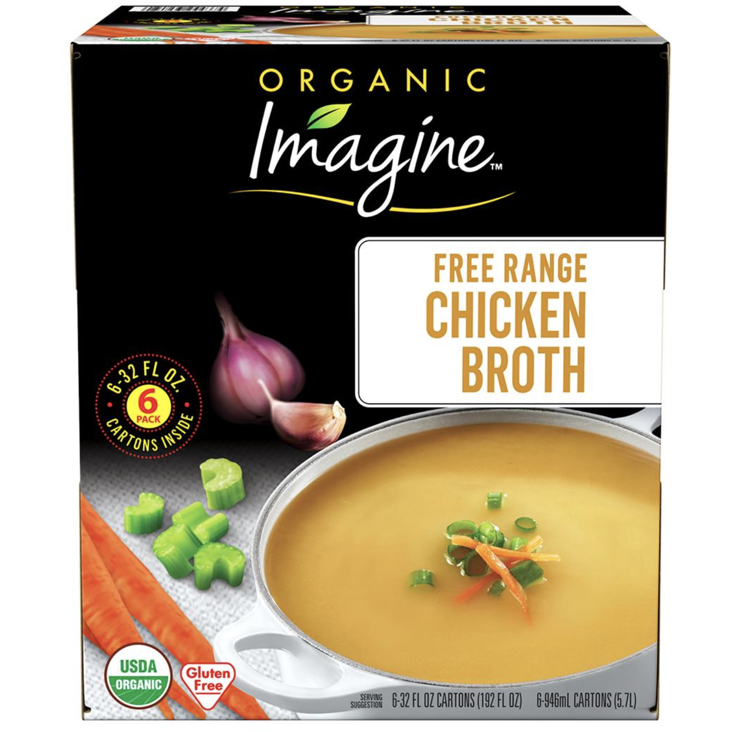 Imagine Organic Free-Range Chicken Broth, 6 pk./32 fl. oz.
