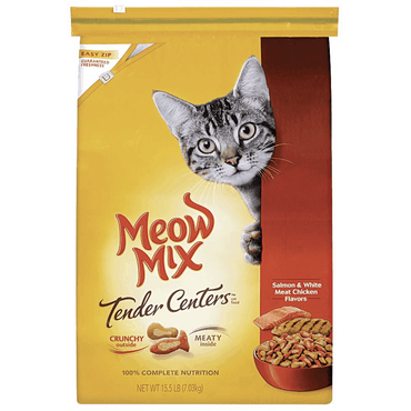 Meow Mix Tender Centers Salmon & White Meat Chicken Flavor Dry Cat Food