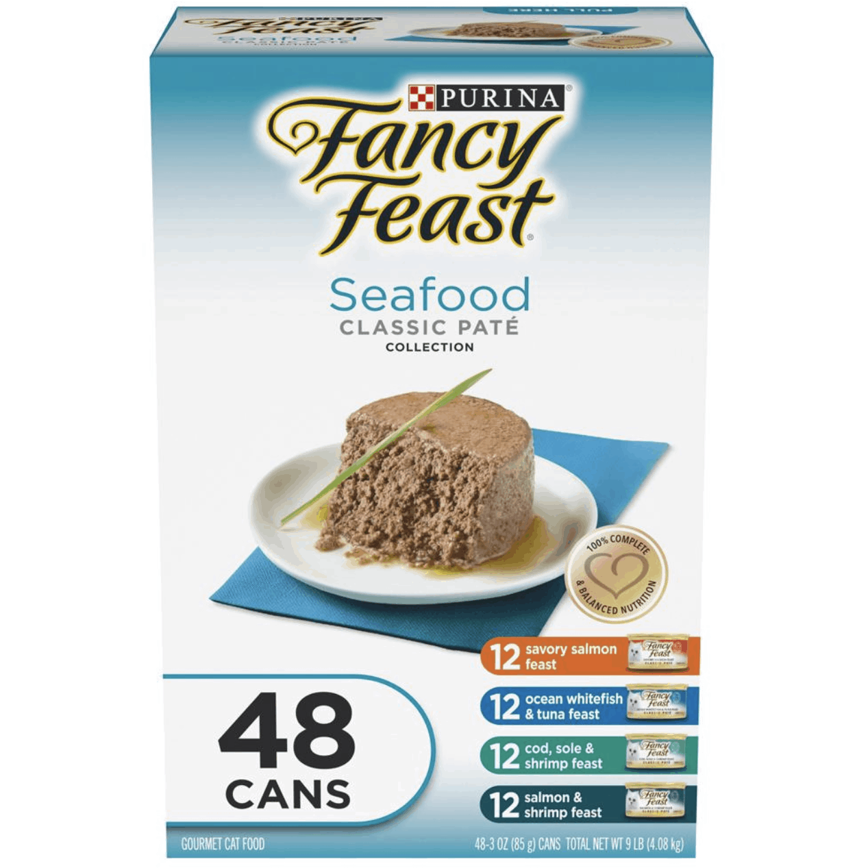 Purina Fancy Feast Classic Seafood Variety Pack, 48 ct.