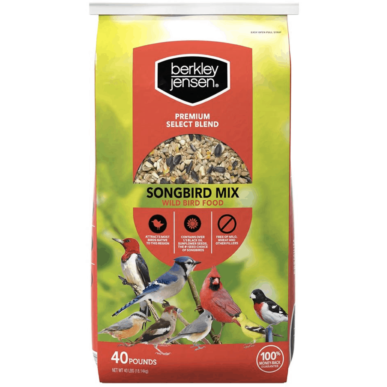 Berkley Jensen Select Blend Songbird Mix Wild Bird Food, 40 lb.
