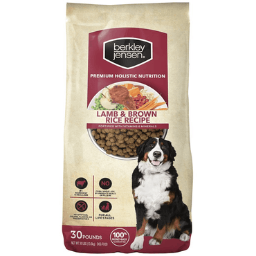 Berkley Jensen Holistic Nutrition Lamb and Brown Rice Dry Dog Food, 30 lbs.