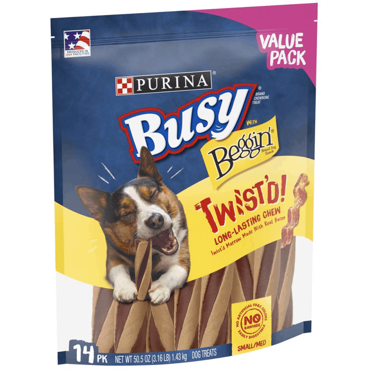 Purina Busy with Beggin' Twist'd Chew Bone Dog Treats Club Pack, 14 ct.