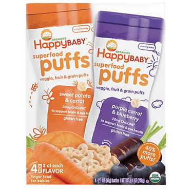 Happy Baby Superfood Puffs, 4 pk./2.1 oz.