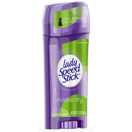 Lady Speed Stick by Mennen Invisible Dry Antiperspirant & Deodorant Solid Powder Fresh - 2.3oz